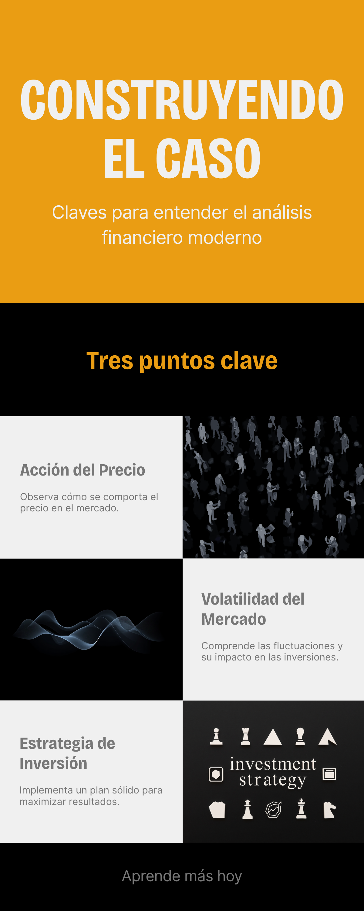 Diagrama de Construyendo el Caso con los diez elementos que Edu enseña para evaluar una oportunidad